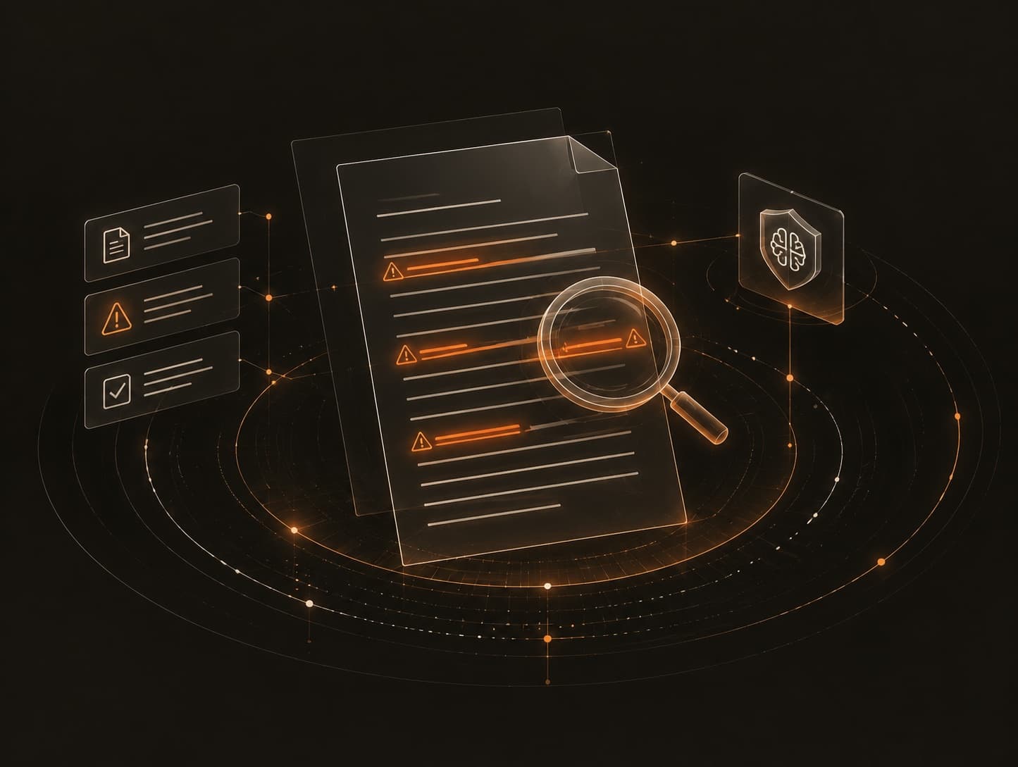 Contract review AI agent UI